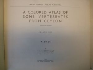 A Colored Atlas Of Some Vertebrates From Ceylon: Volume One - Fishes