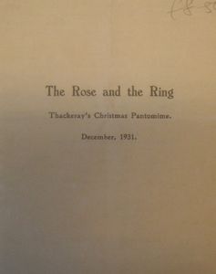 The Rose and the Ring or the History of the Prince Giglio and Prince Bulbo