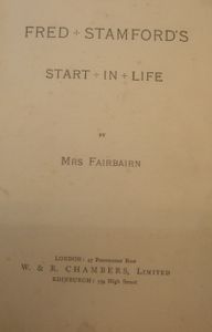 Fred Stamford's Start in Life