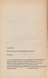 Paslaptingas Atsitikimas Stailze
