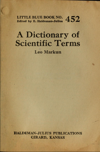 A Dictionary of Scientific Terms