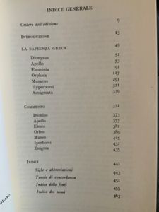 La Sapienza Greca. Vol. I. Dioniso - Apollo - Eleusi - Orfeo - Museo - Iperborei - Enigma