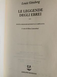 Le Leggende Degli Ebrei - Vol.II.