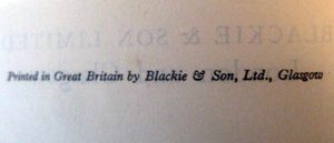 Blackie & Son, Ltd., Glasgow