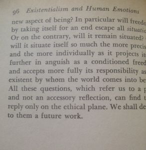 Existentialism and Human Emotions