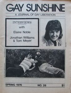 Gay Sunshine No. 28 Spring 1976