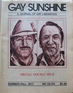Gay Sunshine No. 33/34 Summer/Fall 1977 (Special Double Issue)