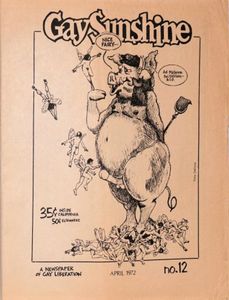Gay Sunshine No. 12 April 1972