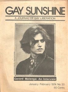 Gay Sunshine No. 20