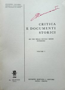 Critica e Documenti Storici 1