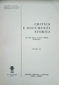 Critica e Documenti Storici 3