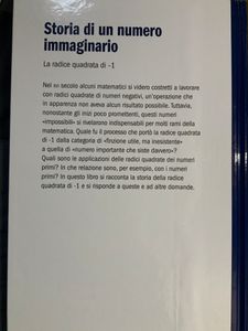 Storia di un numero immaginario. La radice quadrata di -1.