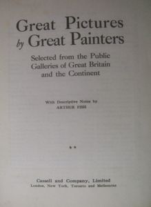 Great Pictures by Great Painters: Selected from the Public Galleries of Great Britain and the Continent