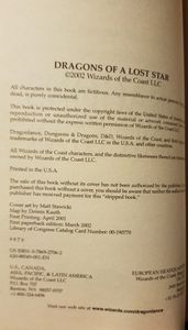 Dragons of a Lost Star