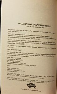 Dragons of a Vanished Moon