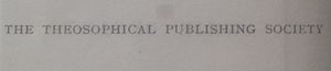 The Theosophical Publishing Society