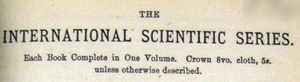 The International Scientific Series