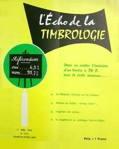 L'Echo de la Timbrologie N° 1312 (Avril 1963)