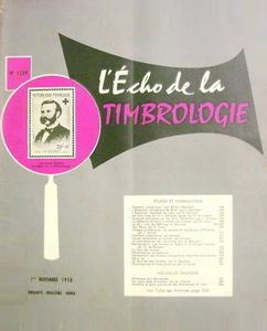 L'Echo de la Timbrologie N° 1259 (Nov 1958)