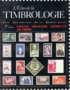 L'Echo de la Timbrologie N° 1493 (Novembre 1978)