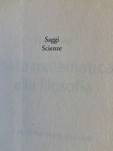 Dalla matematica alla filosofia