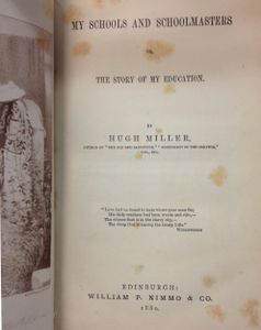 My Schools and Schoolmasters or, the Story of my Education