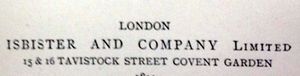 Isbister & Company, Limited