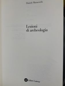 Lezioni di archeologia