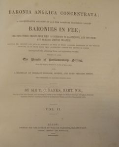 Baronia Anglica Concentrata; or, a Concentrated Account of all the Baronies commonly called Baronies in Fee; Vol. II