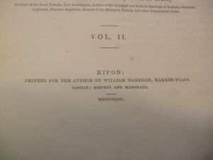 Baronia Anglica Concentrata; or, a Concentrated Account of all the Baronies commonly called Baronies in Fee; Vol. II