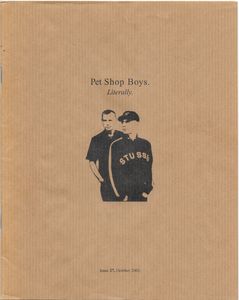 Pet Shop Boys. Literally. Issue 27, October 2003