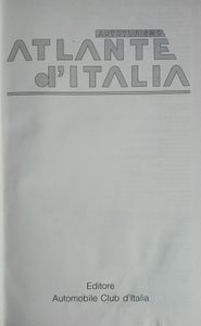Autoturismo: Atlante d'Italia