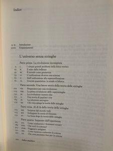 L'universo senza stringhe. Fortuna di una teoria e turbamenti della scienza