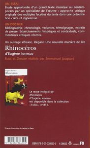 Rhinocéros d'Eugène Ionesco