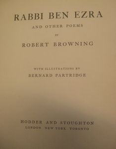 Rabbi Ben Ezra and Other Poems