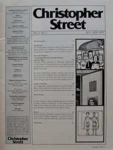 Christopher Street Vol. 4 No. 3