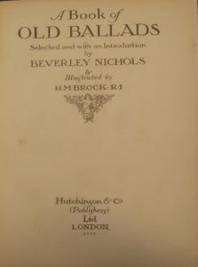 A Book of Old Ballads