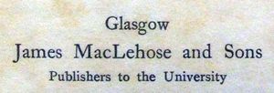 James MacLehose and Sons