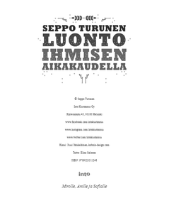 Luonto ihmisen aikakaudella