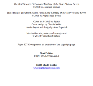 The Best Science Fiction and Fantasy of the Year: Volume Seven