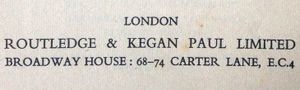 Routledge & Kegan Paul Ltd
