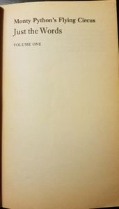 The Complete Monty Python's Flying Circus: Just the Words: Volume 1 & 2
