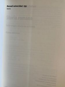 Storia romana. Dalle origini alla tarda antichità
