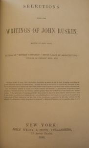 Selections from the Writings of John Ruskin