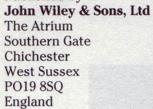 John Wiley & Sons, Ltd