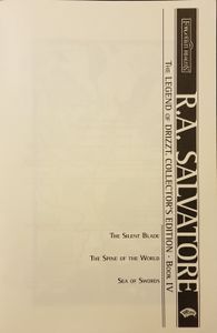 The Legend of Drizzt: Collectors Edition, Book IV