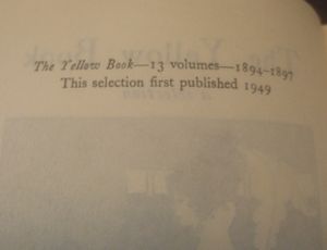 The Yellow Book: A Selection