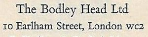 The Bodley Head Ltd