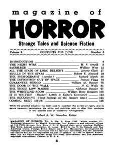 Magazine of Horror, No. 9