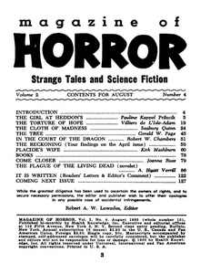 Magazine of Horror, No. 10